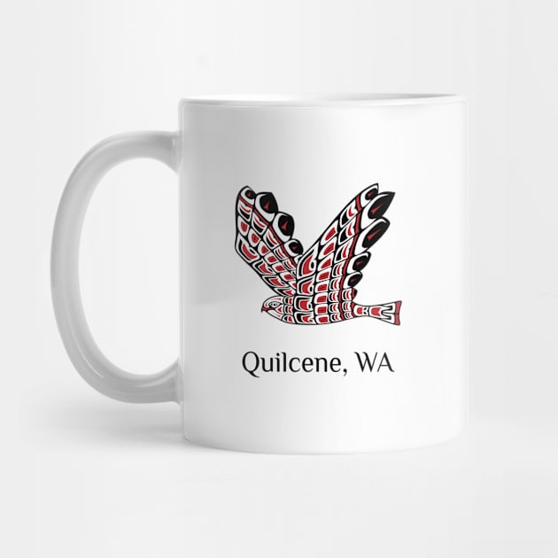 Quilcene, Washington Red Tailed Hawk Native American Indian by twizzler3b